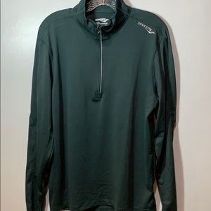 Men’s Saucony 1/4 Zip Sportop Green Long Sleeve